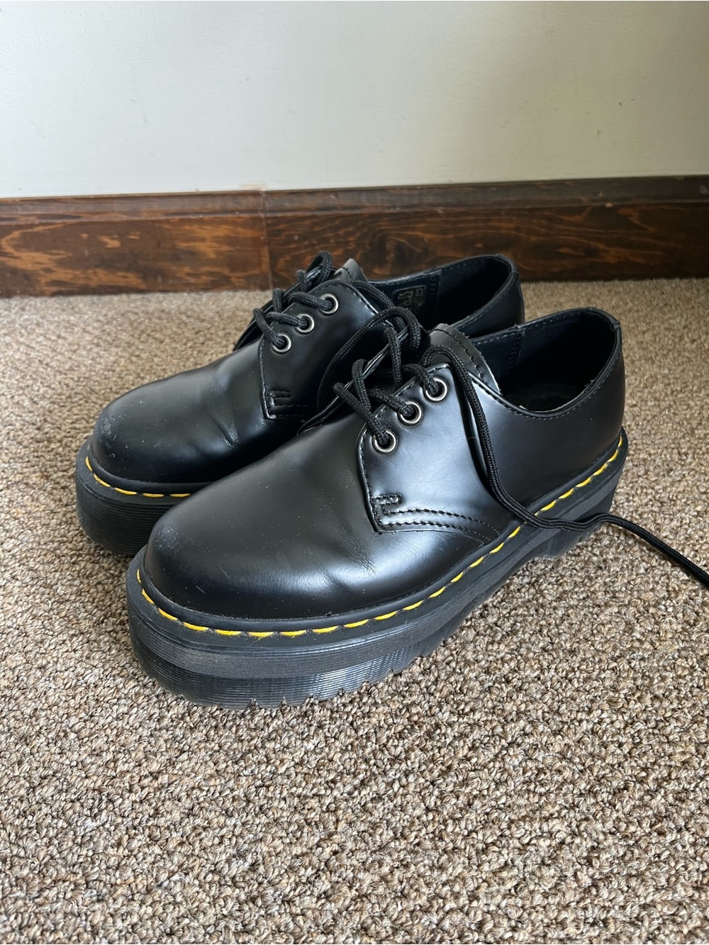 Doc Martens 1461 Quad Platform Shoes - Ladie’s 6
